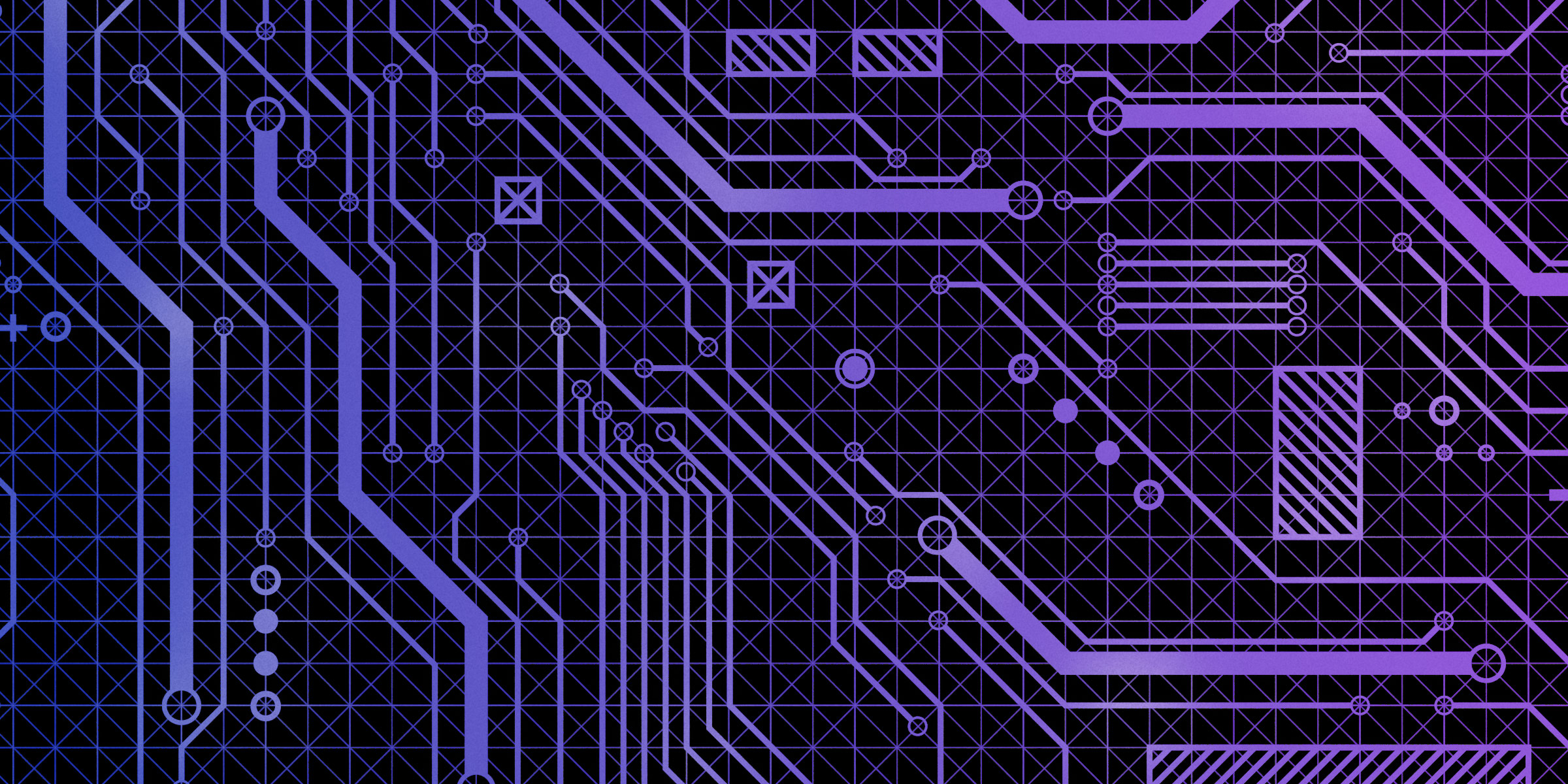 Digital illustration of connecting lines, resembling a circuit board